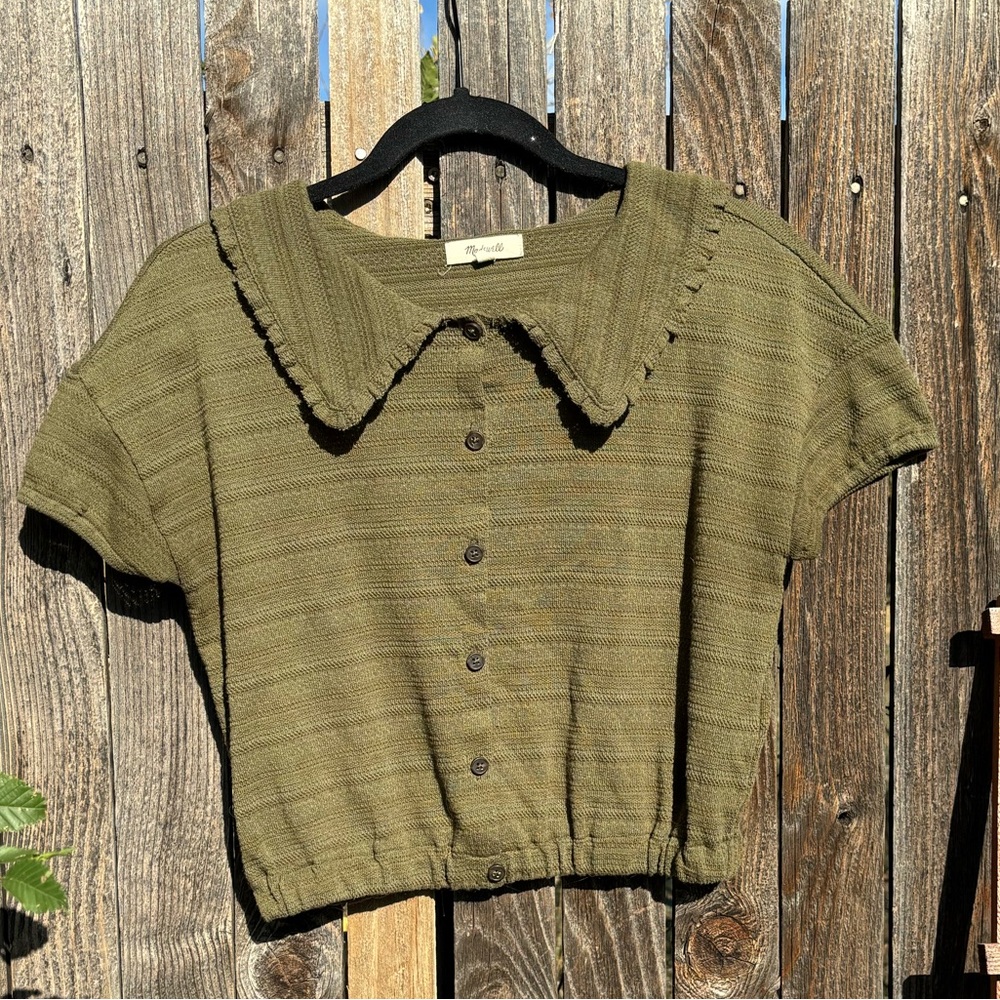 Madewell Ruffle Collared Top